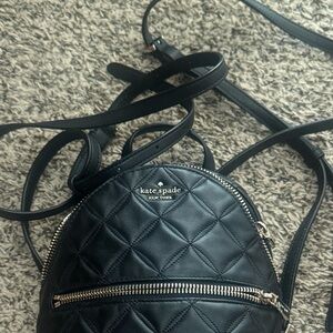 Kate Spade Quilted Black Backpack